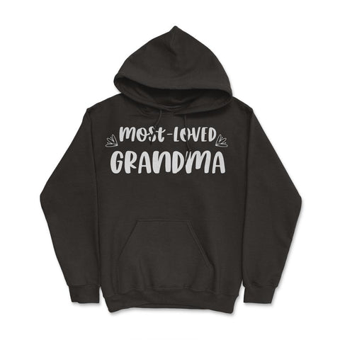 Most Loved Grandma Grandmother Appreciation Grandkids product Hoodie - Black