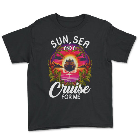 Sun, Sea, and a Cruise for Me Vacation Cruise Mode On product Youth - Black
