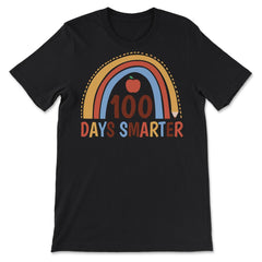 100 Days Smarter 100 Days of School Boho Rainbow Costume product - Premium Unisex T-Shirt - Black
