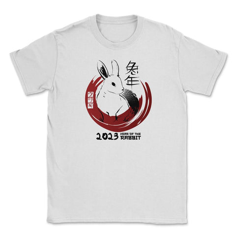 Chinese New Year Rabbit 2023 Chinese Traditional Style graphic Unisex - White