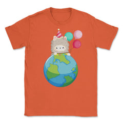 Happy Earth Day Llama Funny Cute Gift for Earth Day product Unisex - Orange