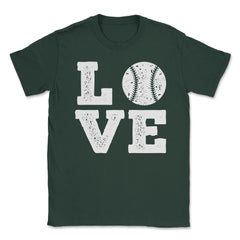 Funny Baseball Lover Love Coach Pitcher Batter Catcher Fan design - Forest Green