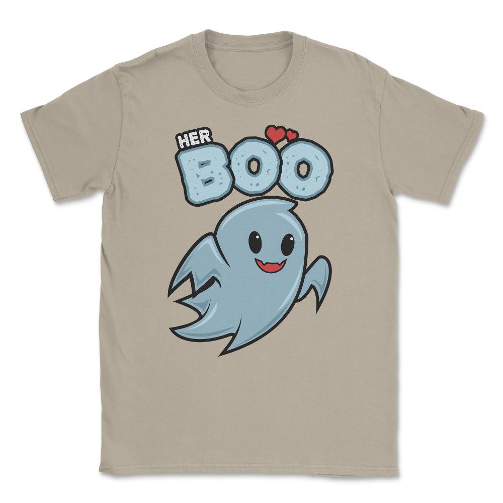 Halloween Costume Her Boo Ghost for Him Fun Gift print Unisex T-Shirt