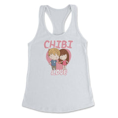 Chibi Love Anime Shirt Couple Humor Women's Racerback Tank