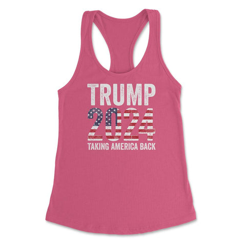 Donald Trump 2024 Take America Back Election 47th President print - Hot Pink