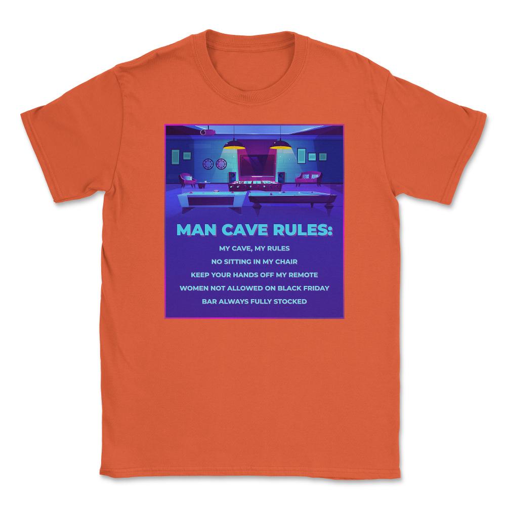 Man Cave Rules Funny Man space Design print Unisex T-Shirt