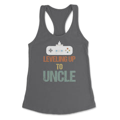 Funny Leveling Up To Uncle Gamer Vintage Retro Gaming print Women's - Dark Grey
