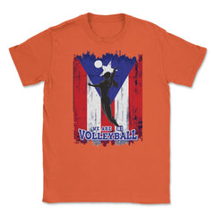 Puerto Rico Flag Volleyball Girl Player We are #1 design Unisex