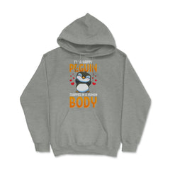 I'm a Happy Penguin Trapped in a Human Body Funny Kawaii product - Grey Heather
