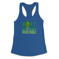 Kale is My Spirit Vegetable Funny Design design Women's Racerback Tank
