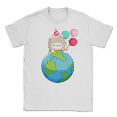 Happy Earth Day Llama Funny Cute Gift for Earth Day product Unisex - White