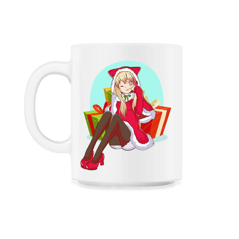 Christmas Anime Girl 11oz Mug