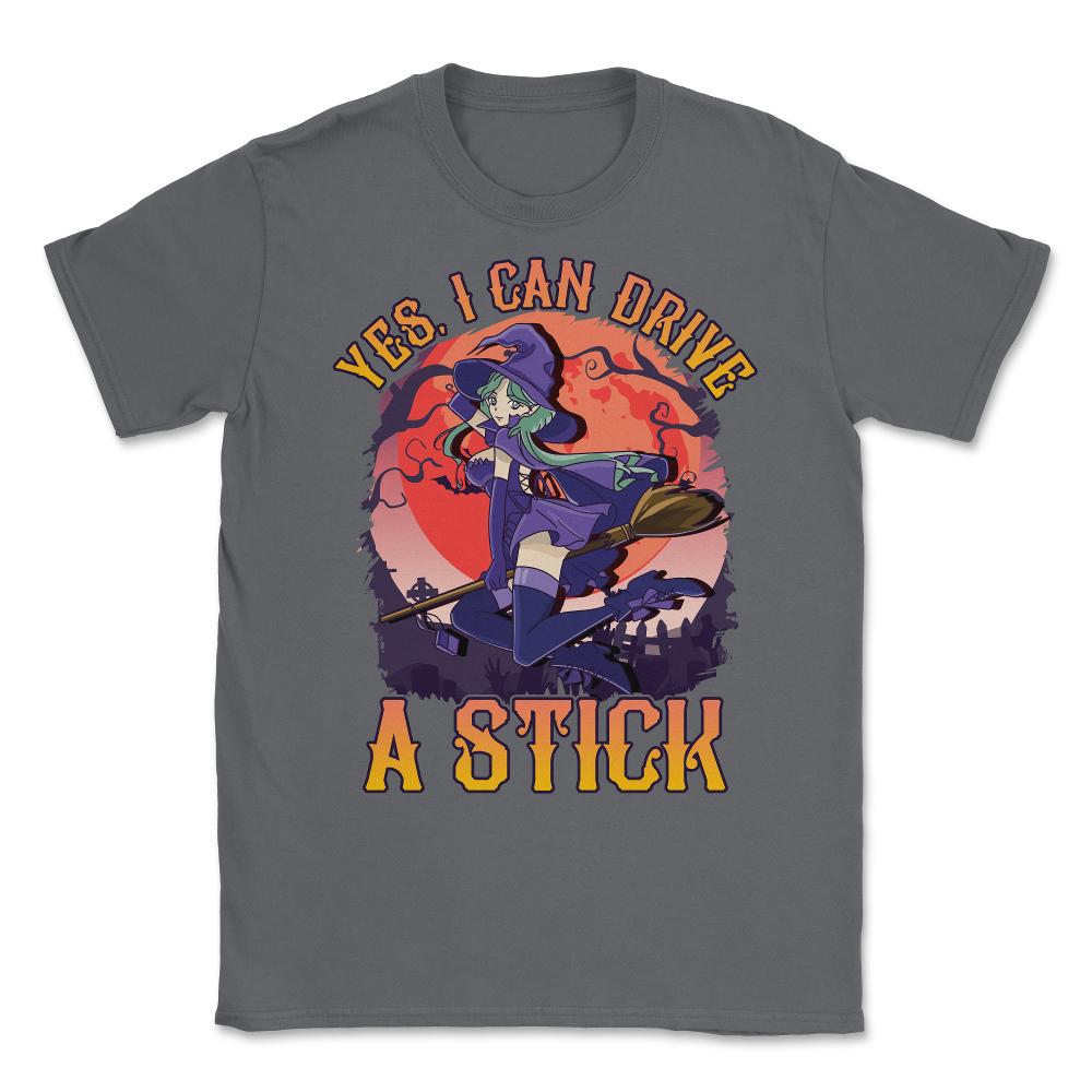 Yes, I can drive a stick Cute Anime Witch design Unisex T-Shirt