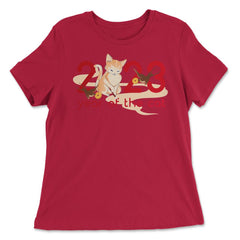 Cat New Year 2023 Nam con Mèo Vietnamese New Year product - Women's Relaxed Tee - Red