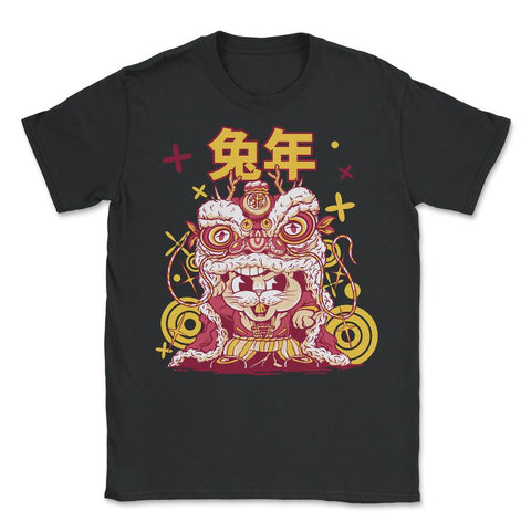 Chinese New Year of the Rabbit 2023 Dragon Costume design - Unisex T-Shirt - Black