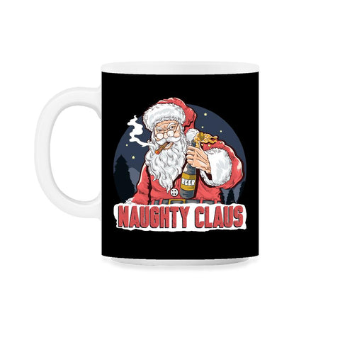 XMAS Naughty Claus Funny Humor T-Shirt Tee Gift 11oz Mug