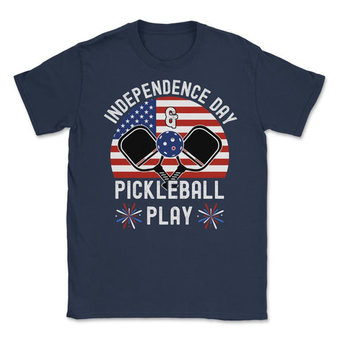 Pickleball Independence Day and Pickleball Play Patriotic design - Navy