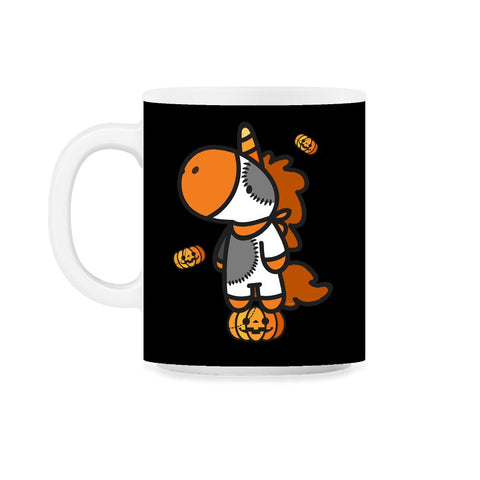 Halloween Unicorn with Pumpkins T Shirts Gifts 11oz Mug