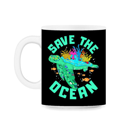 Save the Ocean Turtle Gift for Earth Day product 11oz Mug