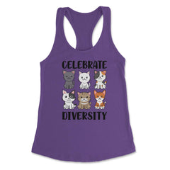 Funny Celebrate Diversity Cat Breeds Owner Of Cats Pets design - Purple