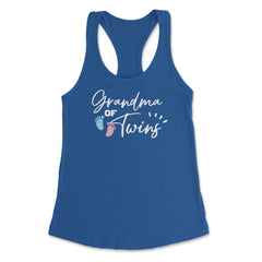 Funny Grandma Of Twins Proud Grandmother Of Grandkids product Women's - Royal