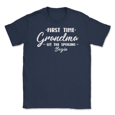 Funny First Time Grandma Let The Spoiling Begin Grandmother design - Navy