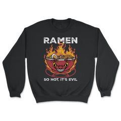 Devil Ramen Bowl Halloween Spicy Hot Graphic graphic - Unisex Sweatshirt - Black