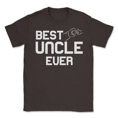 Funny Best Uncle Ever Fist Bump Niece Nephew Appreciation product - Brown