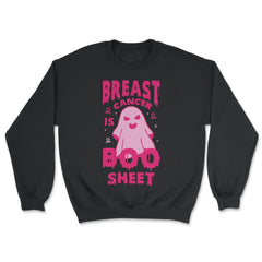 Breast Cancer Is Boo Sheet Ghost Print print - Unisex Sweatshirt - Black