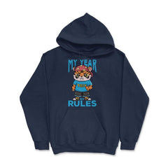 My Year My Rules Funny Year of the Tiger Meme Quote product Hoodie - Navy
