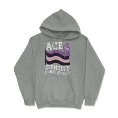 Asexual Ace Your Identity Celebrate Asexuality print Hoodie - Grey Heather