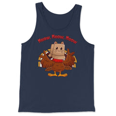 Thanksgiving Turkey Fake Cat Family Matching Costume product - Tank Top - Navy