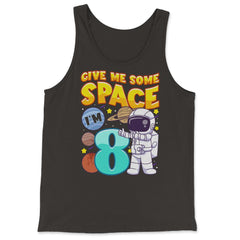 Science Birthday Astronaut & Planets Science 8th Birthday design - Tank Top - Black