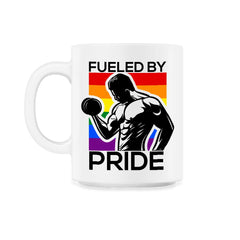 Fueled by Pride Gay Pride Iron Guy2 Gift product 11oz Mug - White