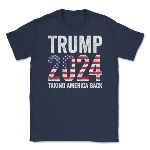 Donald Trump 2024 Take America Back Election 47th President print - Navy