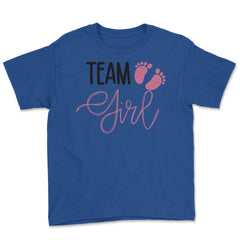 Funny Team Girl Baby Shower Gender Reveal Announcement product Youth - Royal Blue