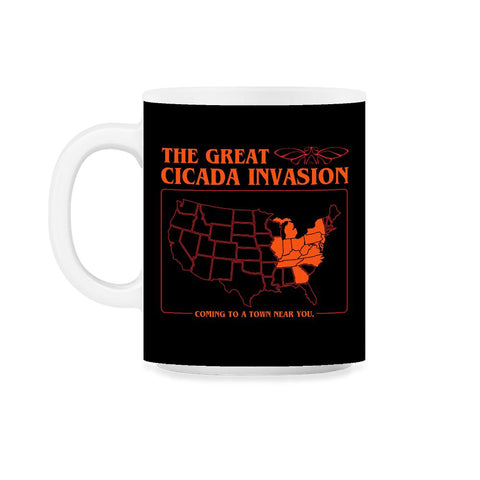 Cicada Invasion Coming to These States in US Map Cool graphic 11oz Mug
