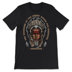 Chieftain Peacock Feathers Motivational Native Americans product - Premium Unisex T-Shirt - Black