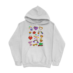 Gay Pride LGBTQ+ Collection Fun Gift design Hoodie - White