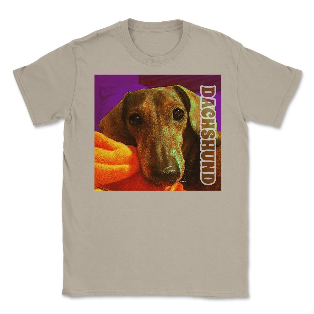 Dachshund dog print Weiner Dog product Gifts Tees Unisex T-Shirt - Cream