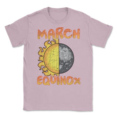 March Equinox Sun and Moon Cool Gift product Unisex T-Shirt - Light Pink