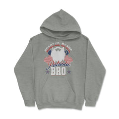 Bearded, Brave, Patriotic Bro 4th of July Independence Day print - Grey Heather