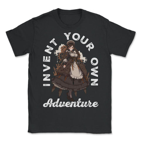 Steampunk Invent Your Own Adventure Steampunk Anime Girl product - Unisex T-Shirt - Black