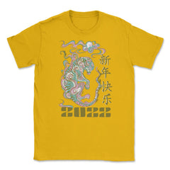 Year of the Tiger 2022 Chinese Aesthetic Design print Unisex T-Shirt - Gold