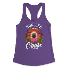 Sun, Sea, and a Cruise for Me Vacation Cruise Mode On product Women's - Purple