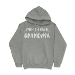 Most Loved Grandma Grandmother Appreciation Grandkids product Hoodie - Grey Heather