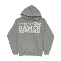 Funny Birthday Gamer Time To Level Up Gaming Lover Humor product - Grey Heather