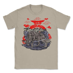 Wolf With Katana Japanese Wolf Art Theme Gift design Unisex T-Shirt