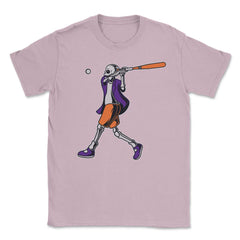 Baseball Skeleton Halloween Baseball Player Halloween graphic Unisex - Light Pink
