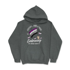 Asexual and Proud: Embracing My Unique Identity design Hoodie - Dark Grey Heather